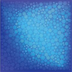 abstract christmas blue snowflake background