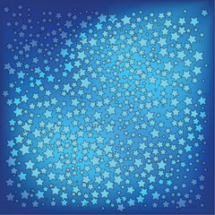 abstract christmas blue stars background