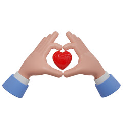 Obraz premium hands holding heart