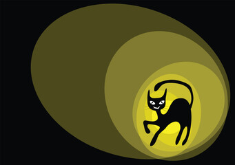 cat cartoons illustration background.