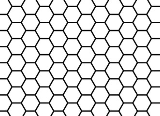 六角形フェンス模様