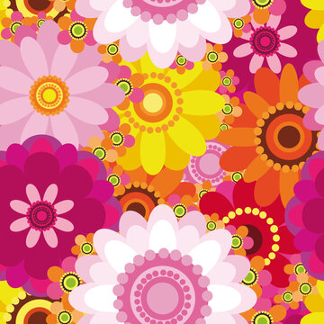 Easter floral background - an illustration for your design project.
