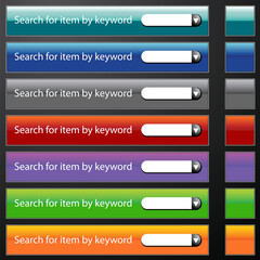 An image of a search bar menu set.