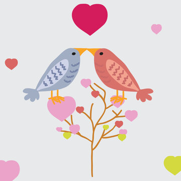 birds with love
