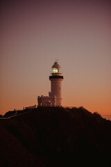 lighthouse at sunset