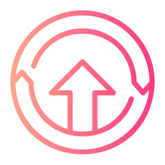 continuous improvement gradient icon
