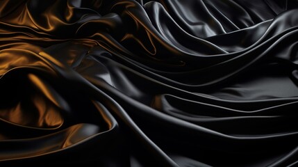 Obraz premium black satin fabric