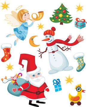 vector illustration of a christmas card