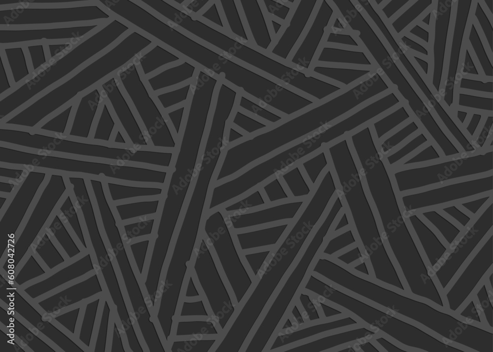 Poster abstract background with overlapping irregular lines. abstract doodle lines pattern