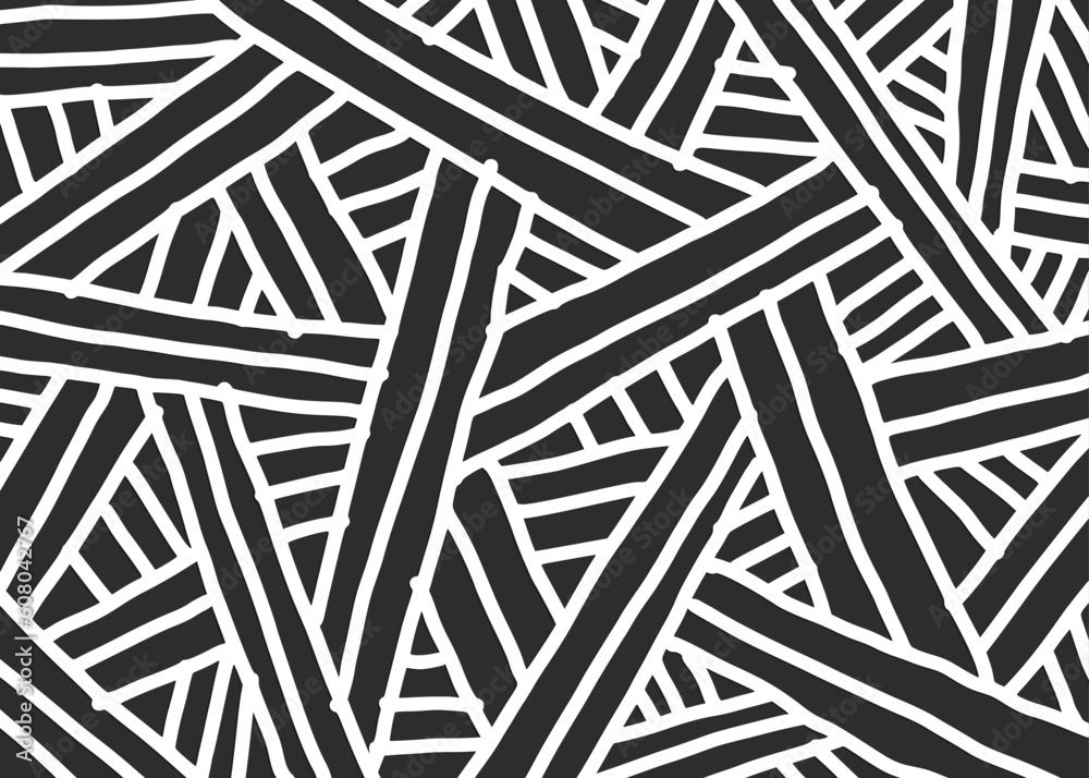 Poster abstract background with overlapping irregular lines. abstract doodle lines pattern
