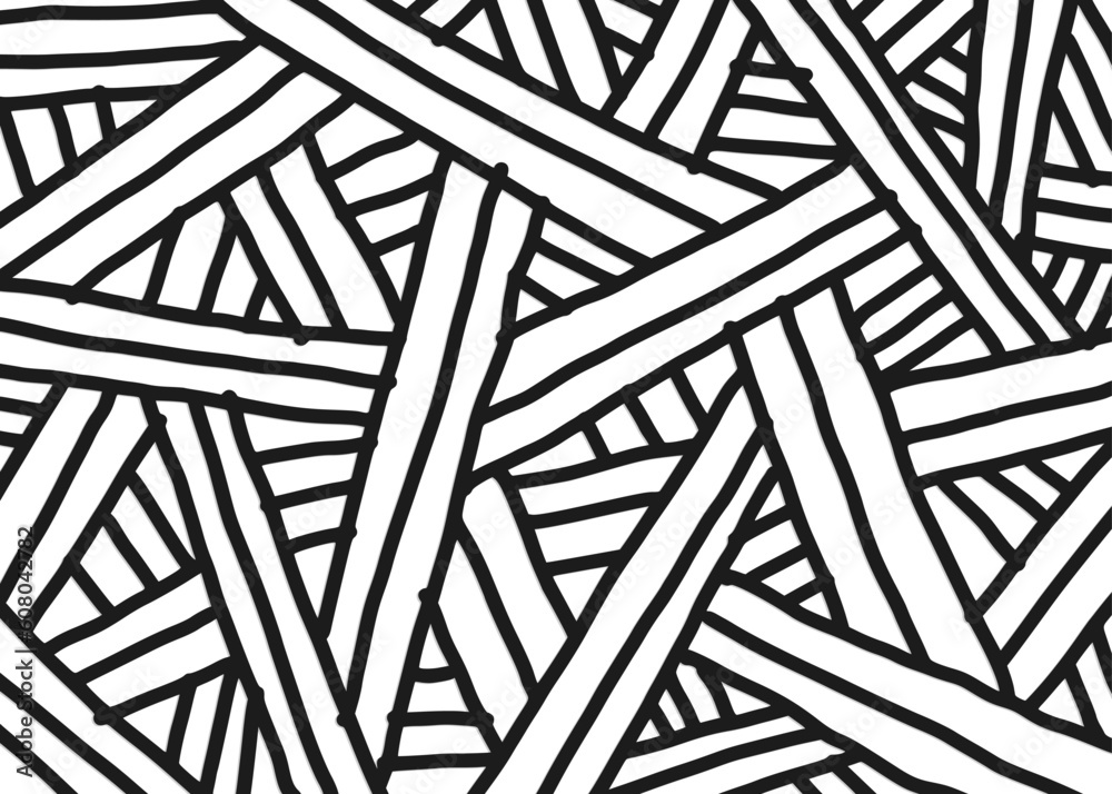 Poster abstract background with overlapping irregular lines. abstract doodle lines pattern