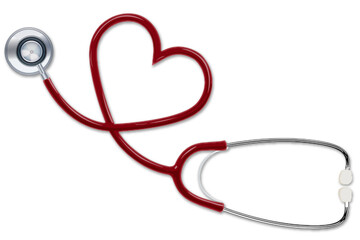 illustration of stethoscope making shape of heart