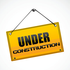 illustration of under construction board