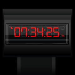 illustration of digital clock