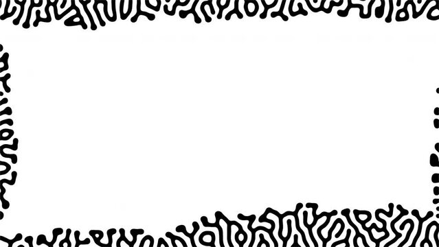 Reaction diffusion organic growing pattern. Cell division science background.