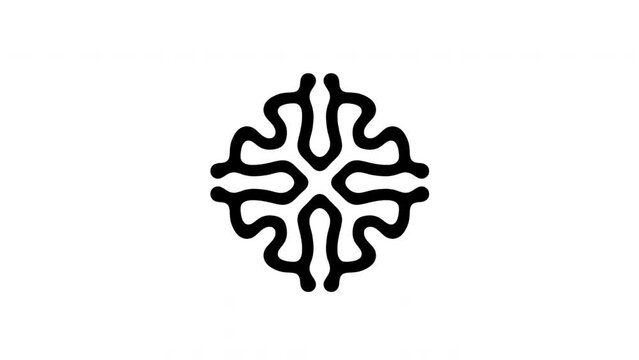 Reaction diffusion organic growing pattern. Cell division science background.