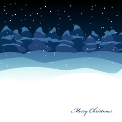 Fototapeta premium Vector picture of Xmas greeting card