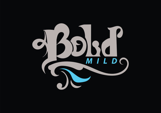 Logo custom design word BOLD MILD
