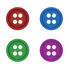 illustration of shirt buttons on white background