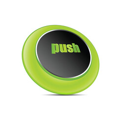illustration of push button on white background