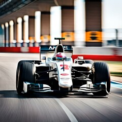 F1 racing car on circuit, Sports racing car on circuit, supercar race