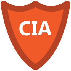 Shield with cross, icon of not protected 