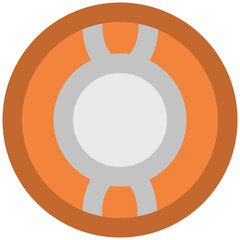 Naklejka premium An icon of lifebelt, safety equipment 