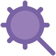 Check out icon vector of magnifier setting 
