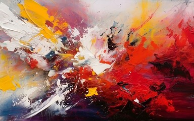 Complex abstract painting background with bold and vivid texture