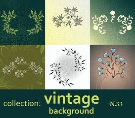 collection vintage background