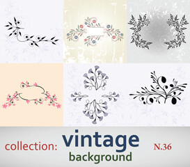 collection vintage background