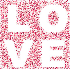 greeting card with small hearts. high resolution jpg