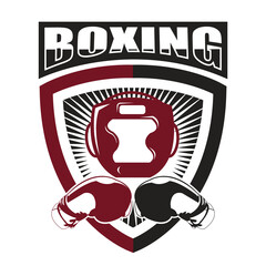 Boxing Gloves logo.It's for fighter concept