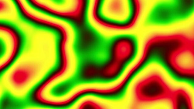 Seamless abstract psychedelic wavy background for loop playback. 4k video