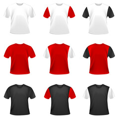 Collection of vector t-shirts