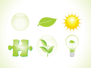 abstract eco icon vector illustration