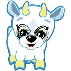 Little goat - one of the symbols of the Chinese horoscope