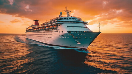 Fototapeta na wymiar Luxury Cruise Ship