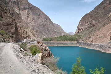 The Seven Lakes near the Uzbek border in Tajikistan - 608052938