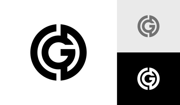 Letter CGD initial monogram logo design
