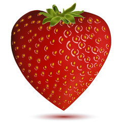 illustration of strawberry with white background