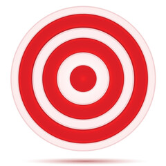 illustration of target board on white background
