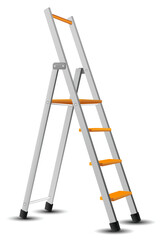 illustration of stair on isolated background