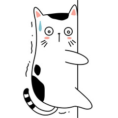 Cartoon characters cute cat