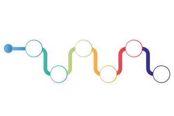 Infographic template for business. Modern Timeline diagram with journey concept, presentation vector infographic with PNG transparent background.