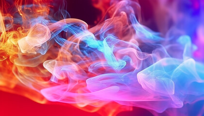 Fototapeta na wymiar colorful smoke background. generative ai