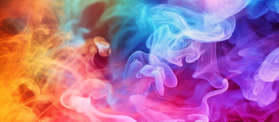 Fototapeta na wymiar colorful smoke background. generative ai