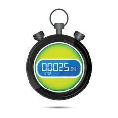 illustration of racing watchvon white background