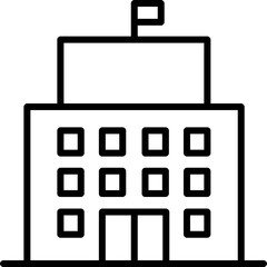 illustration of a icon building government