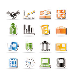 Simple Business and Office icons - Vector Icon Set